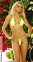 Lycra micro mini thong & matching string top