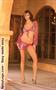 Long sleeve top , skirt with braided waistband and attached g-string