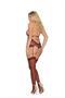 Lace halter style teddiette-Plus