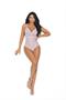 Diamond design teddy with open back