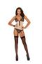 Lace and mesh clip on teddiette