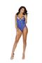 Mesh and lace teddy with underwire cups