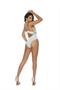 Mesh slip on teddy with crochet bodice