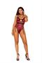 Buffalo plaid print mono wire teddiette