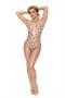 Lace slip on teddy with underwire cups