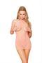 Cupless halter style lace dress.