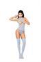 Cupless halter style lace teddy