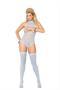Cupless halter style lace teddy