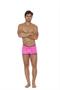 Men's striped mesh boxer brief.