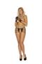 Crotchless lace panty with strappy sides.