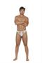 Men's fishnet and lycra thong.