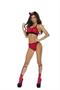 Mischievous Mouse - Cami top, panty with ruched back, matching knee highs and head piece.