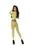 Long sleeve diamond net top and matching leggings.