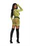 Diamond net long sleeve mini dress.
