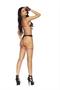 Lace bra, thong, garter belt