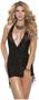 Deep V Halter Neck Mini Dress
