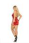 Lamé halter mini dress-Plus