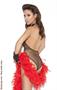 Deep V diamond net teddy