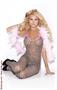 Bodystocking with satin bows