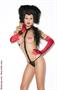 Lace teddy with self adhesive pasties