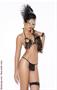 Fringe string bra top and g-string