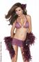 Bra top and skirt with attached g-string