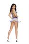 Sultry Sailor - String bra top, skirt and neck scarf.