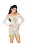 Long sleeve lace mini dress