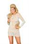 Long sleeve lace mini dress