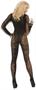Long Sleeve Sheer Jacquard Bodystocking