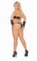 Plus Size Leather Halter Cami with Matching Panty