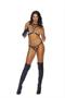 Caged leather harness with adjustable straps