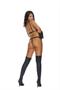Caged leather harness with adjustable straps