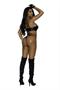 Leather bra with underwire cups