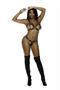 Leather bra with chain and O ring detail