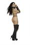 3 piece set. Leather string bra top, lace up gloves and g-string