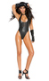 LEATHER TEDDY W/ BUCKLE DETAIL