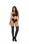 Leather top with underwire cups