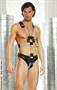 Leather adjustable harness with chains Unisex