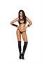 2 piece set. Vinyl bra & g-string