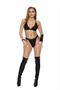 Fishnet bra top and g-string