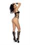Vinyl cami top with underwire cups