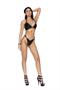 Vinyl quilted halter neck bra