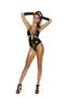 Vinyl halter neck teddy