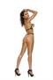 Vinyl halter neck open bust