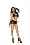 Vinyl lace up skirt