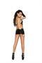 Vinyl lace up skirt