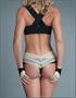 Chip Thong Shaper Rubber Elastic and Lace