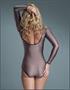 Scoop Neckline Long Sveeves Leotard Body