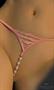 G-String with Faux Pearls